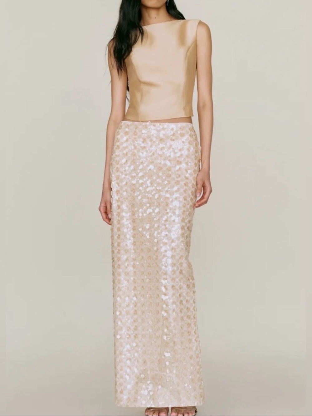Reformation Melanie Two Piece Set Buttermilk
